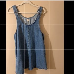 Scout overall denim dress with pockets